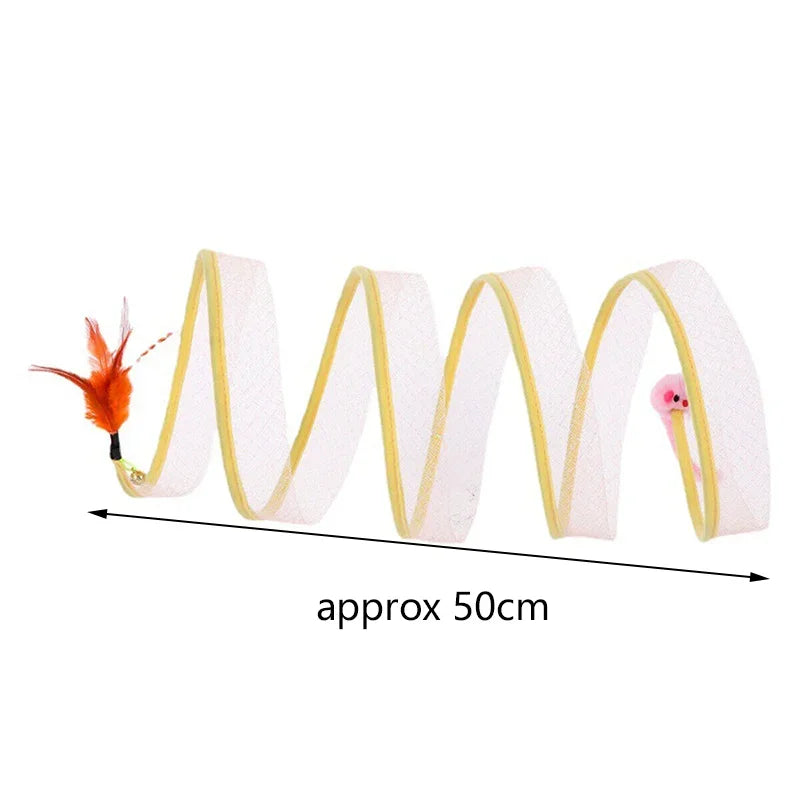 Foldable S-Type Cat Tunnel Toy