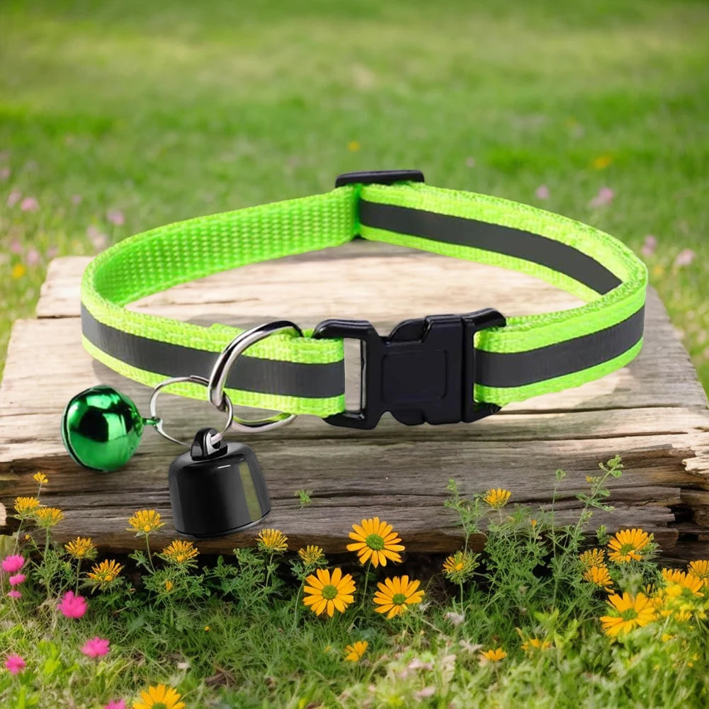 GPS Cat Collar with Reflective Design