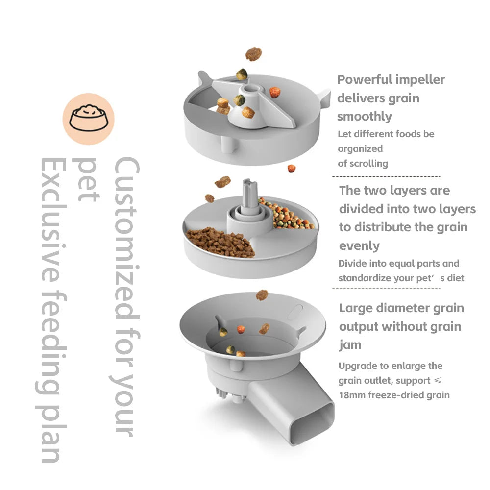 5L Smart Double Bowl Pet Feeder