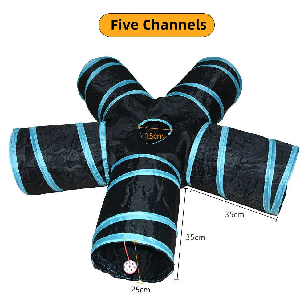 Cat Tunnel – Foldable Pet Play Tube with Breathable Design for Cats