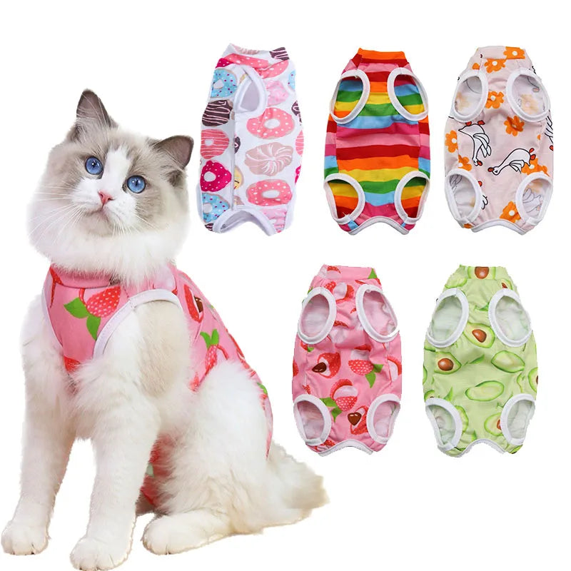 Cat & Dog Surgery Recovery Suit – Anti-Licking Sterilization Clothes