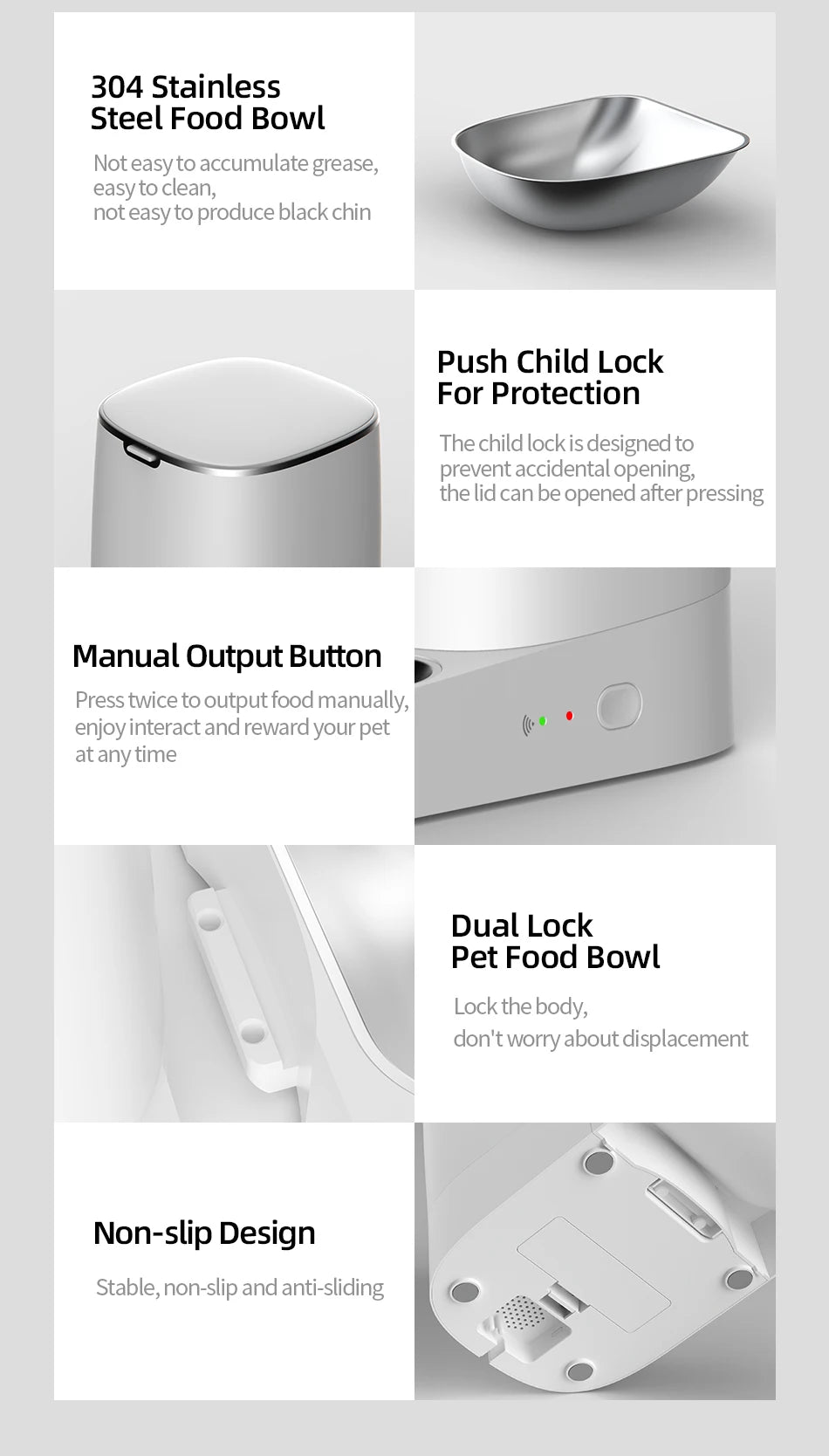 ROJECO Smart Automatic Pet Feeder