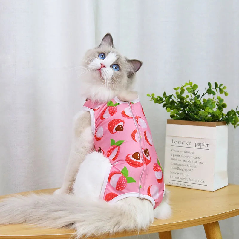 Cat & Dog Surgery Recovery Suit – Anti-Licking Sterilization Clothes
