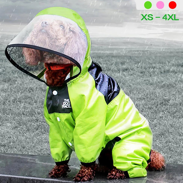 Dog Raincoat – The Dog Face Pet Clothes Jumpsuit
