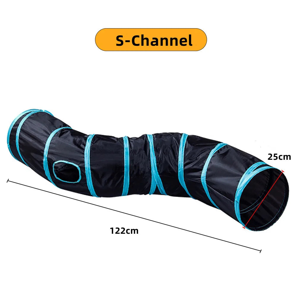 Cat Tunnel – Foldable Pet Play Tube with Breathable Design for Cats