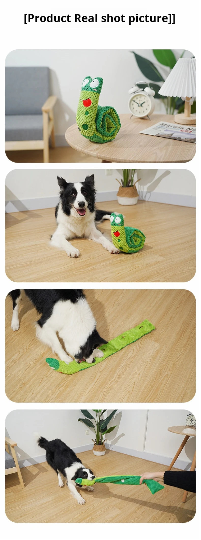Dog Puzzle Feeder Plush Squeaky Toy