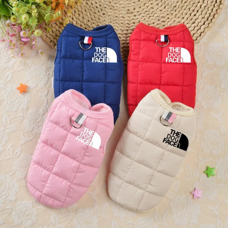 Designer Winter Pet Coat with Logo