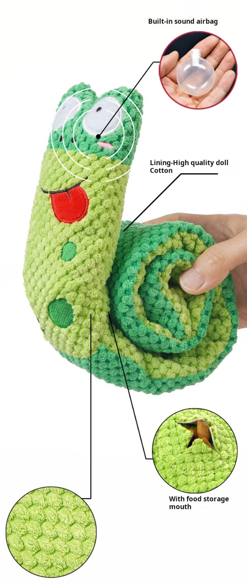 Dog Puzzle Feeder Plush Squeaky Toy