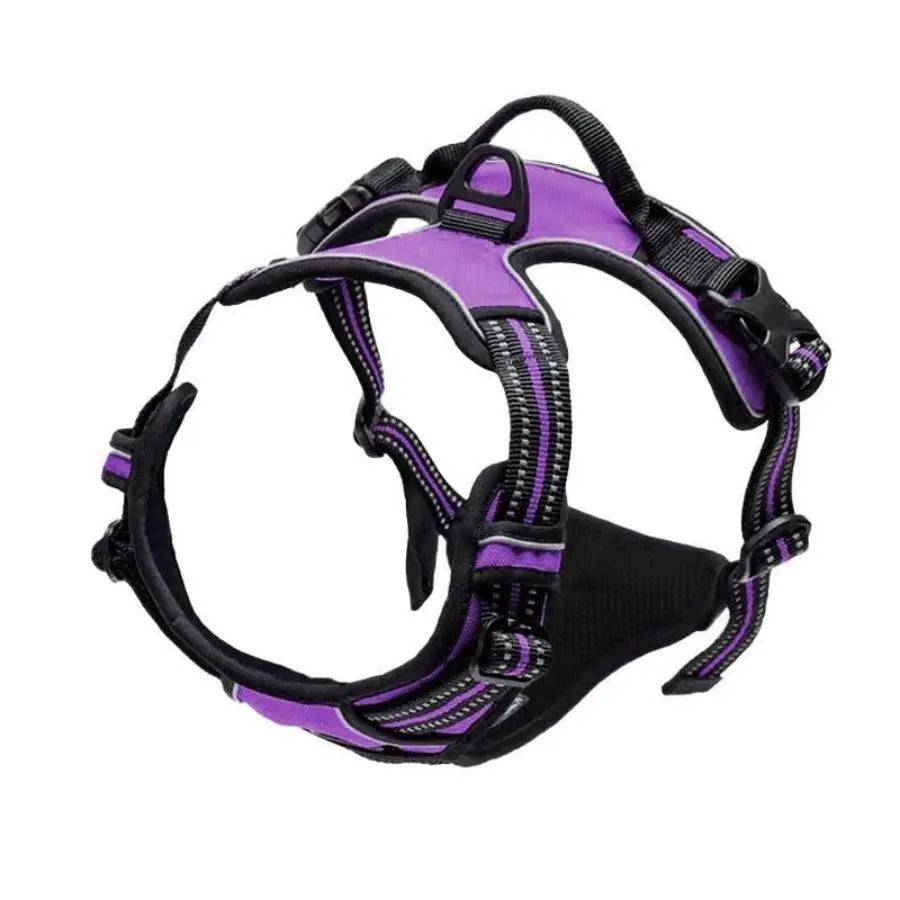 No-Pull Dog Harness – Front Clip, Heavy-Duty, Reflective with Easy Control Handle