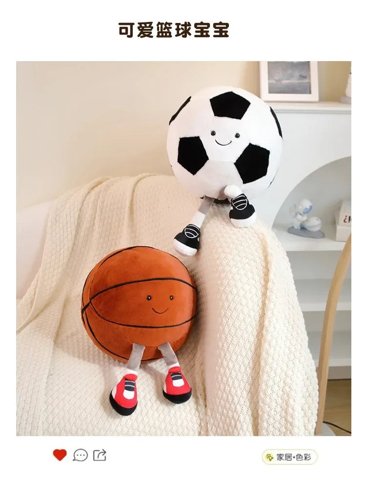 Football & Basketball Plush Toy for Pets