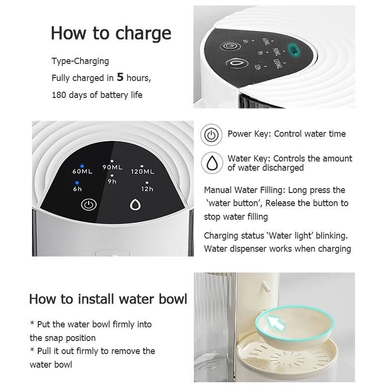 Smart Automatic Pet Water Fountain