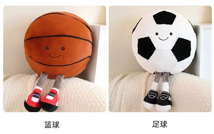 Football & Basketball Plush Toy for Pets