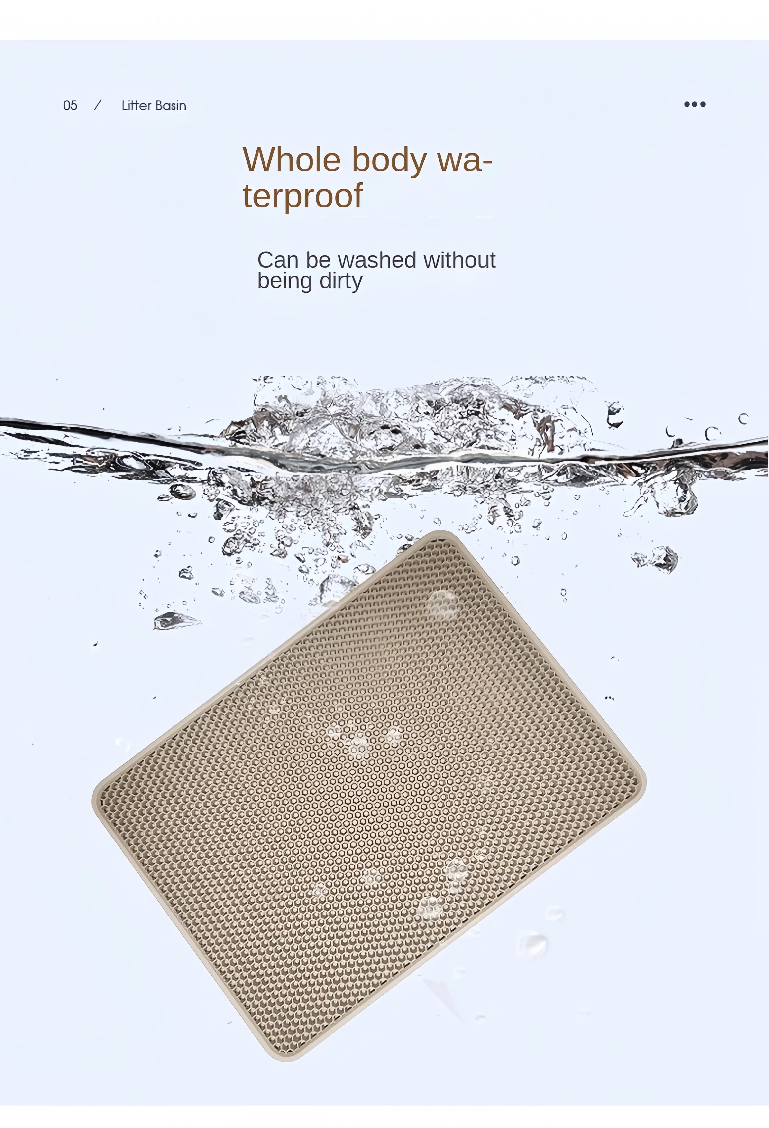Large Waterproof Cat Litter Mat