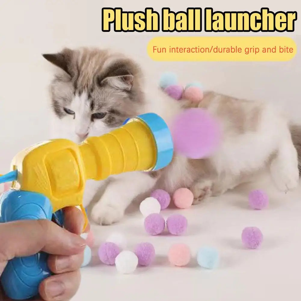 Interactive Cat Shooting Ball Toy