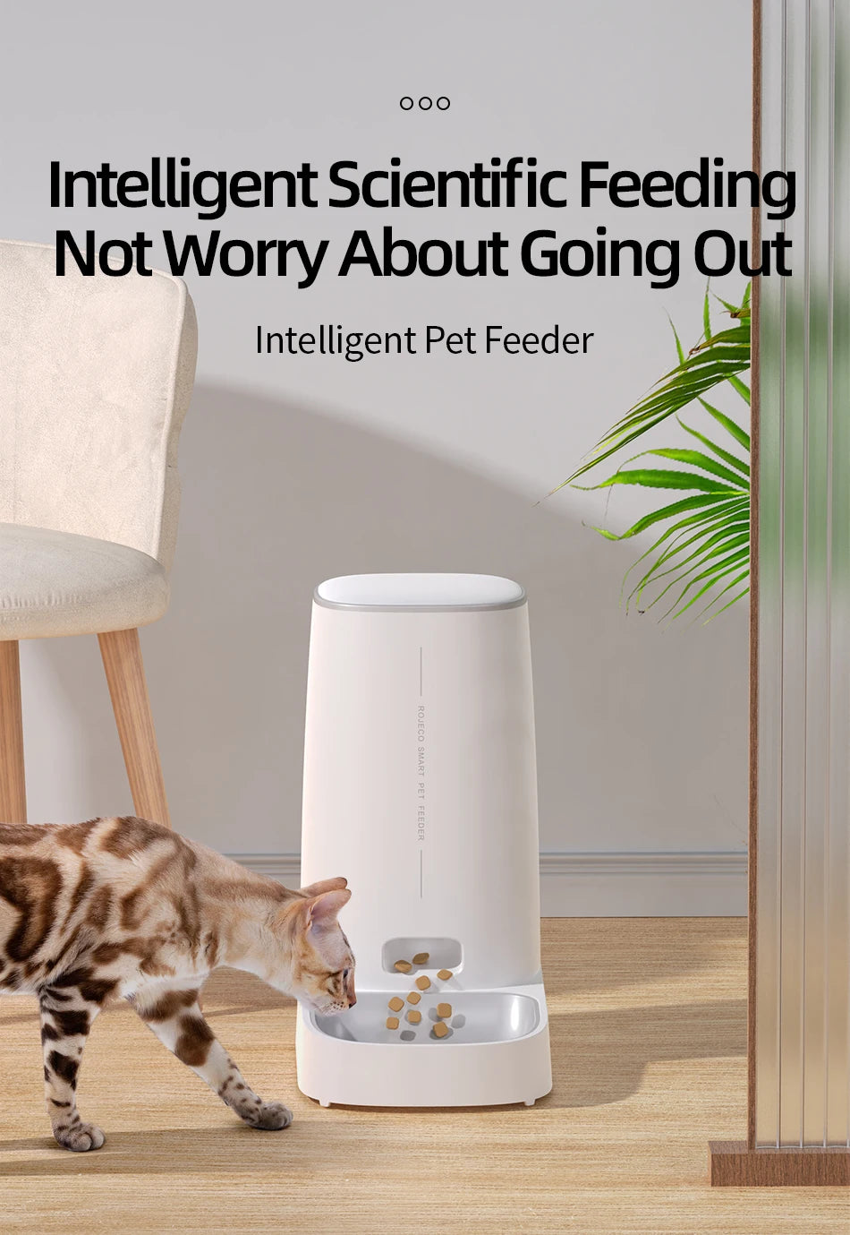 ROJECO Smart Automatic Pet Feeder