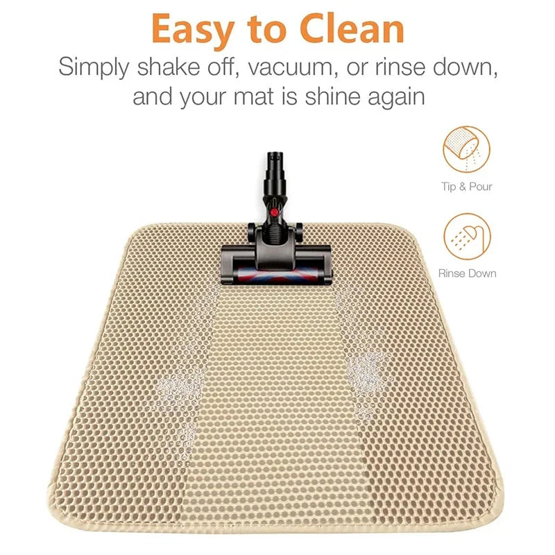 Large Non-Slip Cat Litter Mat