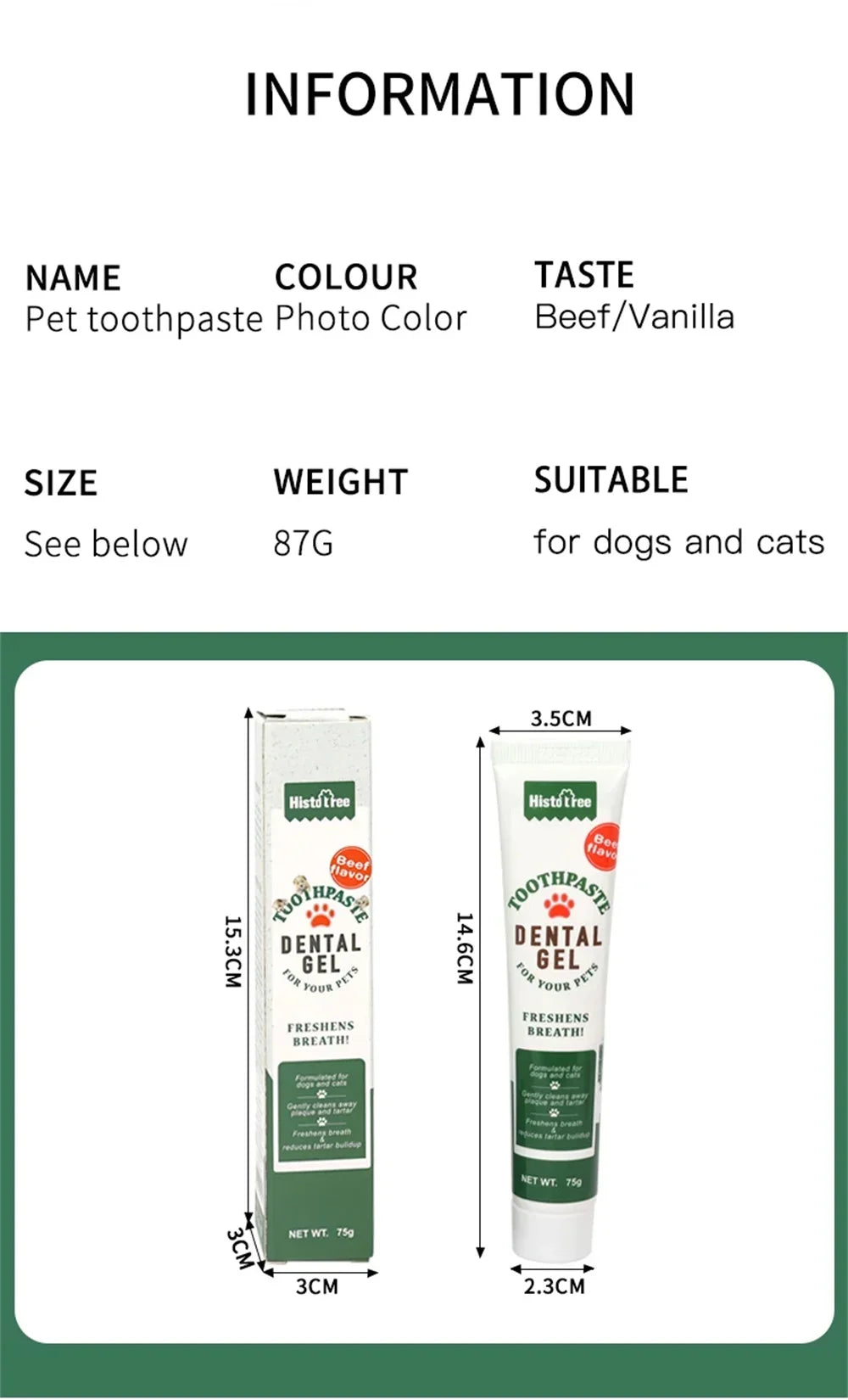 Pet Dog Toothpaste