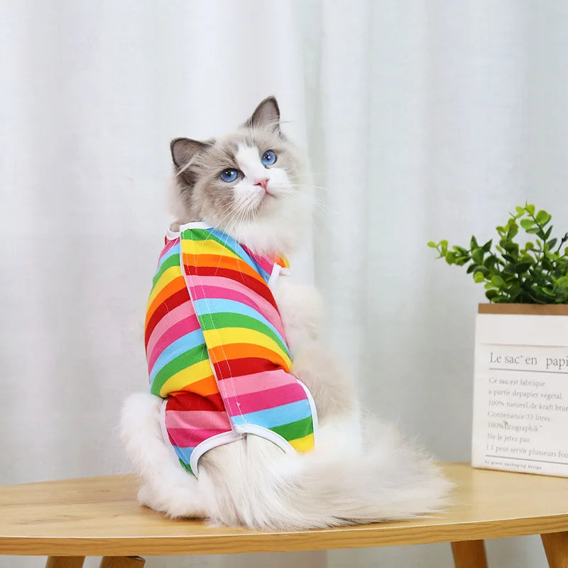 Cat & Dog Surgery Recovery Suit – Anti-Licking Sterilization Clothes