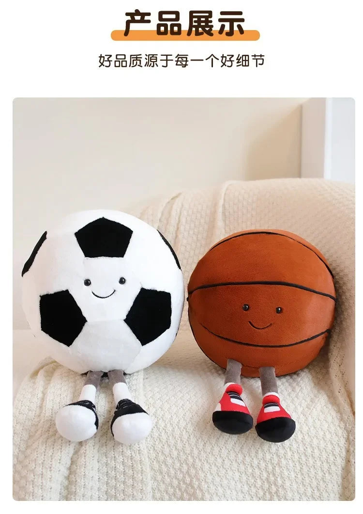 Football & Basketball Plush Toy for Pets