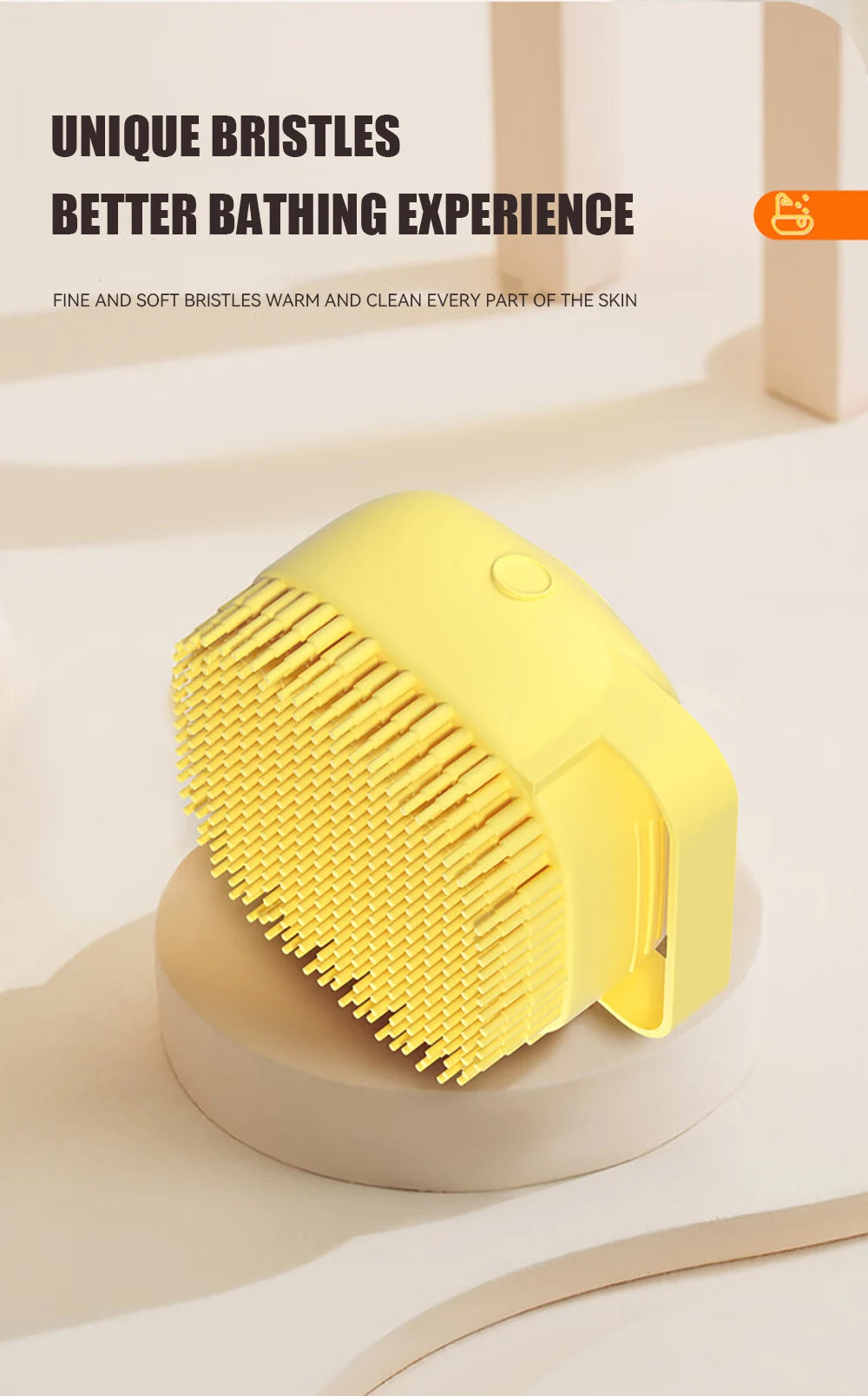 Silicone Dog & Cat Bath Brush