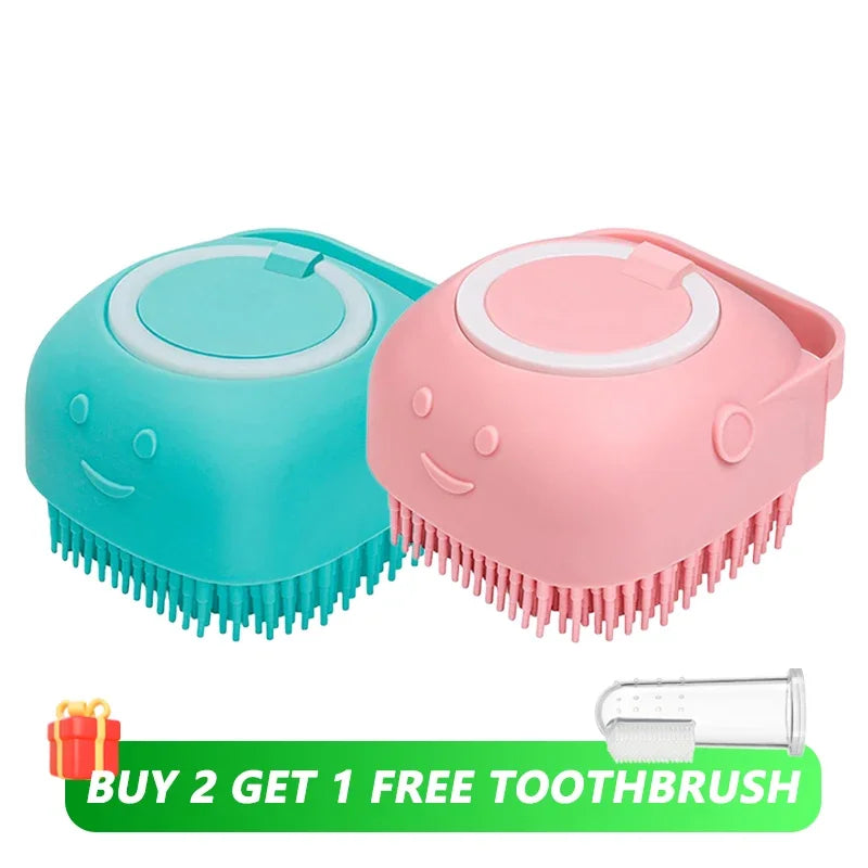 Silicone Dog & Cat Bath Brush