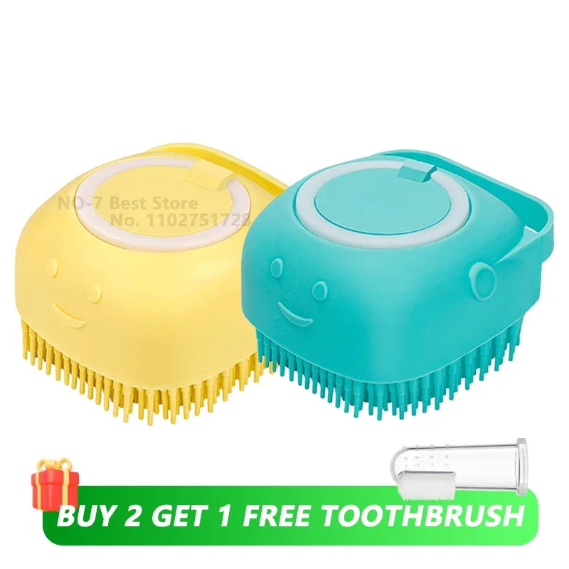 Silicone Dog & Cat Bath Brush