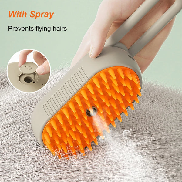 3-in-1 Pet Steam Brush