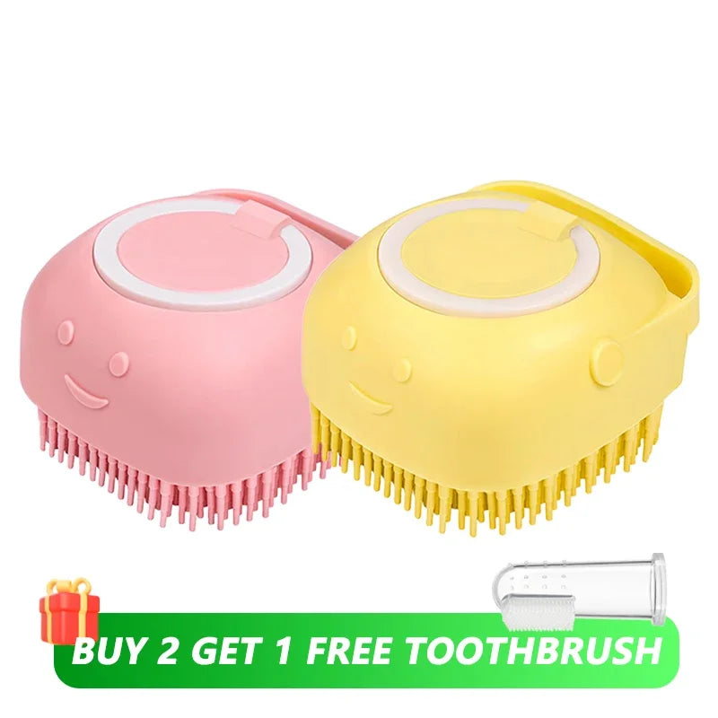 Silicone Dog & Cat Bath Brush