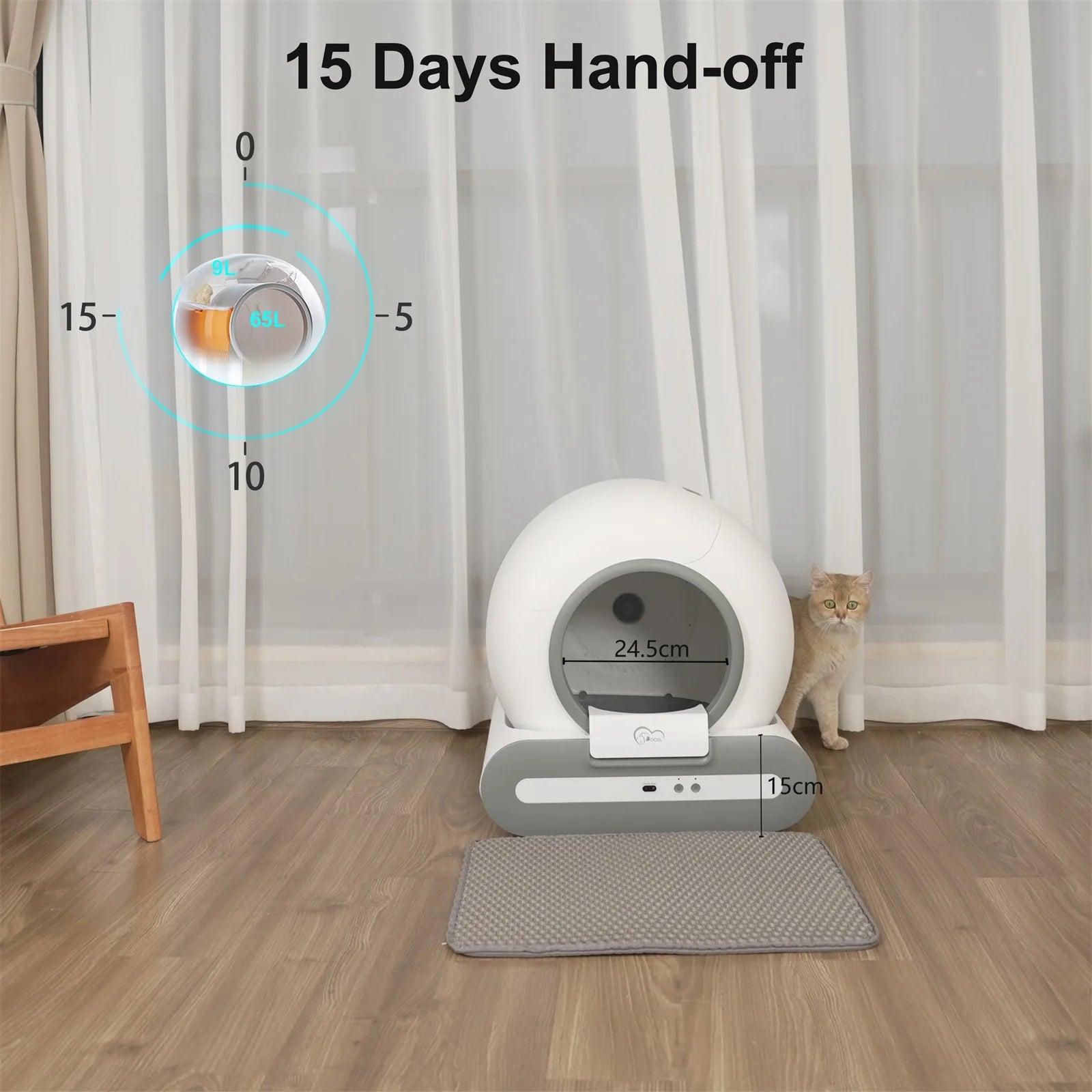 DOEL Smart Self-Cleaning Litter Box