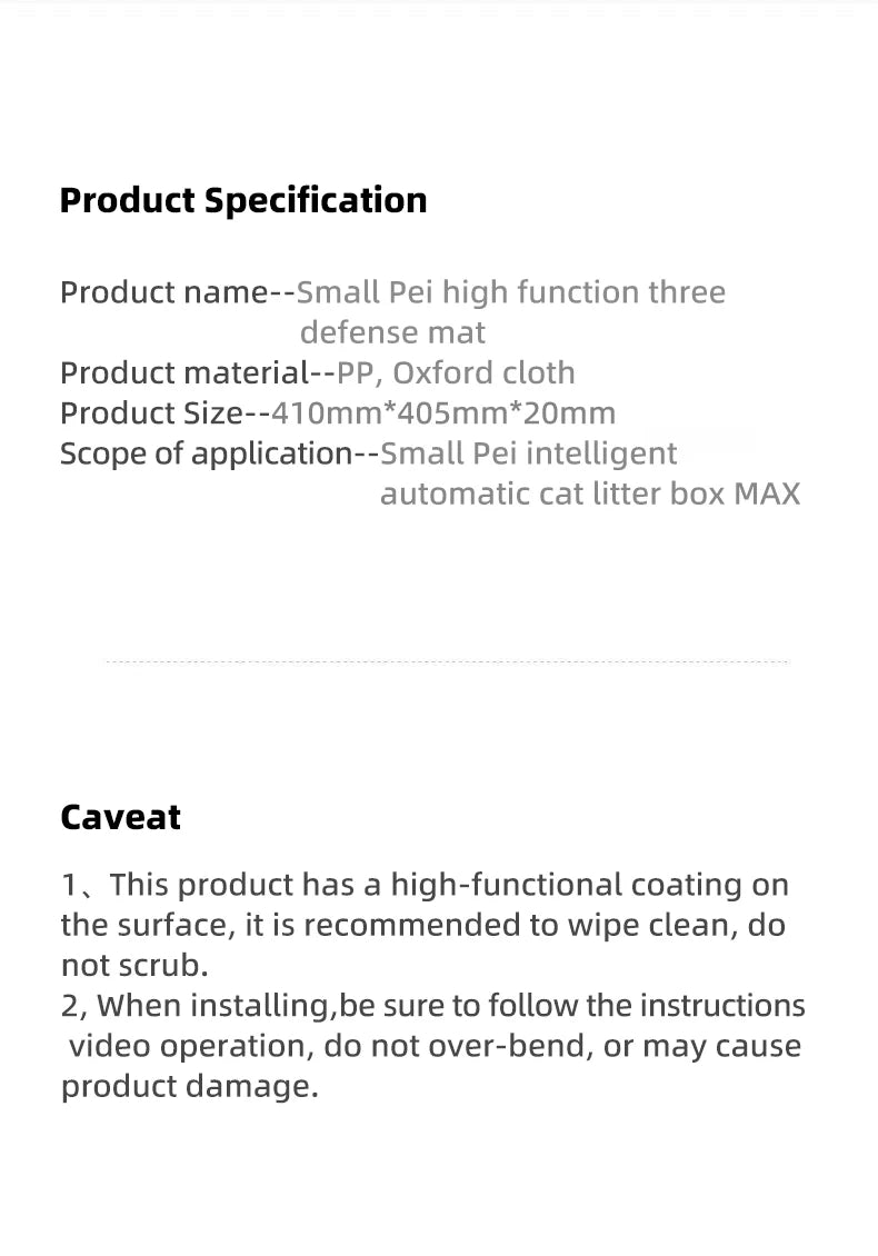 PETKIT PURA MAX Cat Litter Box Mat