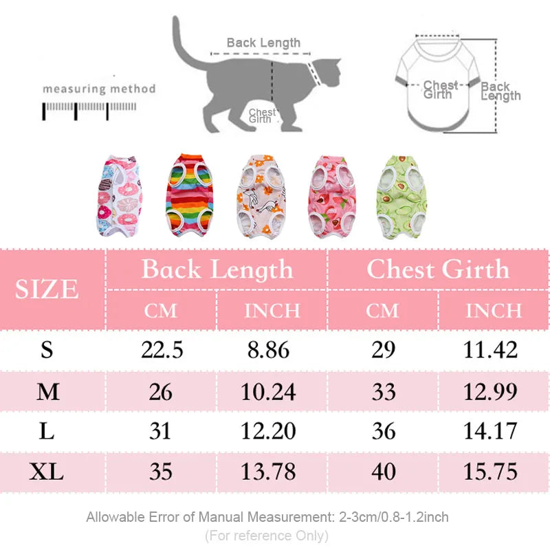 Cat & Dog Surgery Recovery Suit – Anti-Licking Sterilization Clothes