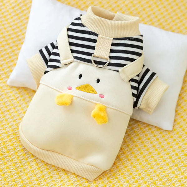 Cute Dog Hoodie with D-Ring – Autumn/Winter