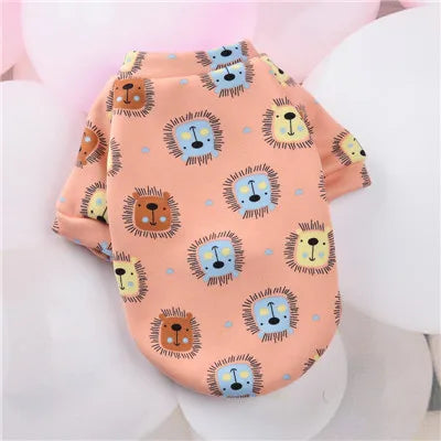 Cartoon Pet Hoodie Sweatshirt for Small Dogs & Cats