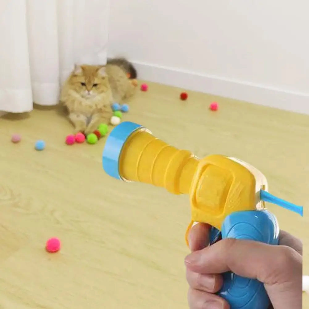 Interactive Cat Shooting Ball Toy
