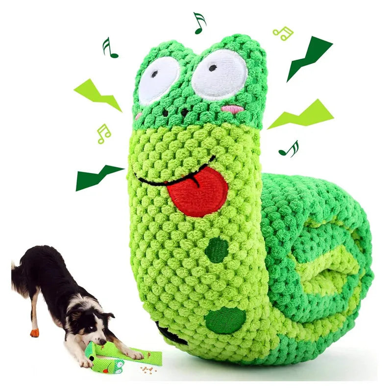 Dog Puzzle Feeder Plush Squeaky Toy