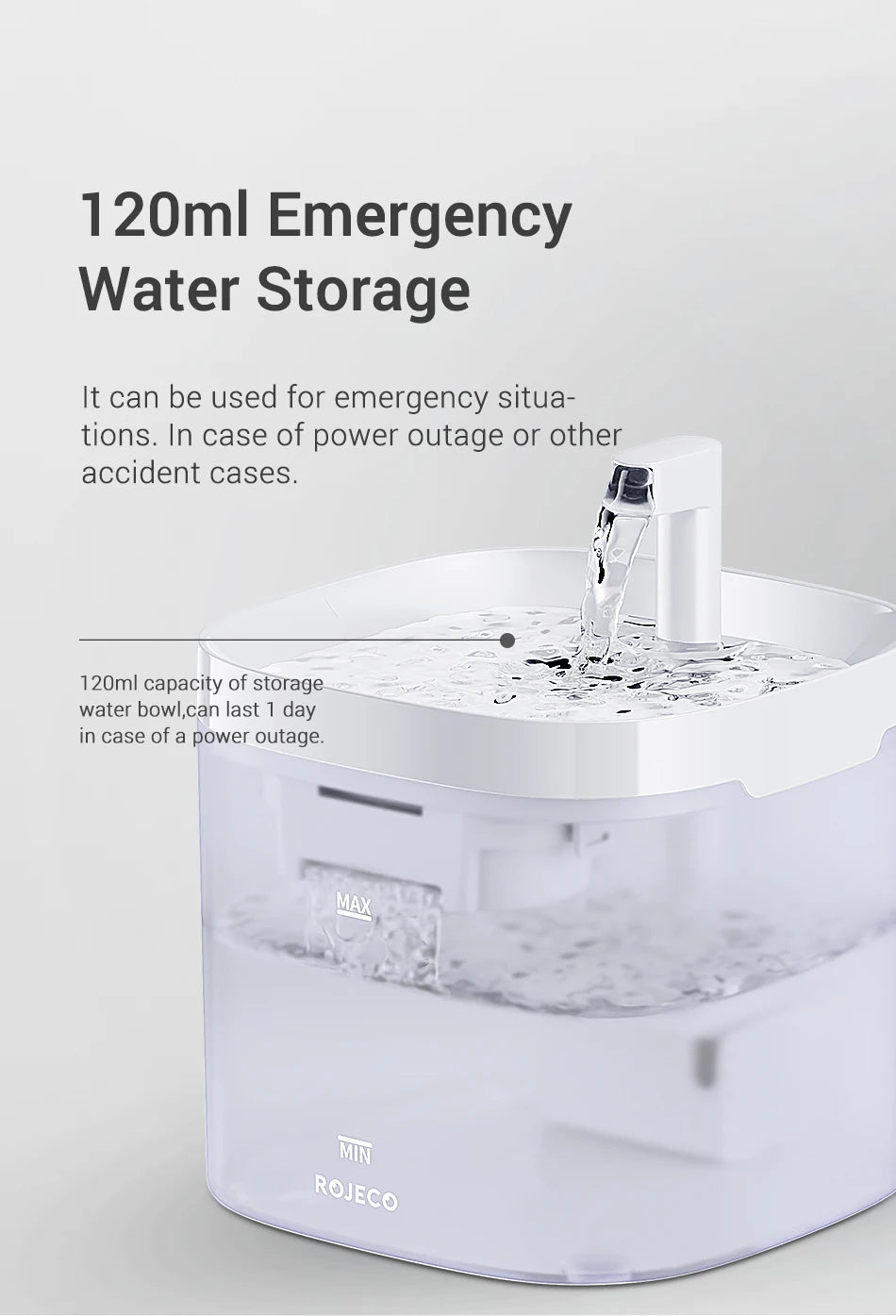 ROJECO Smart Pet Water Fountain
