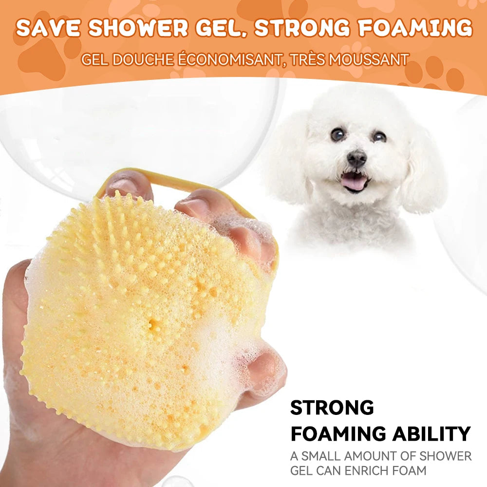 Silicone Dog & Cat Bath Brush