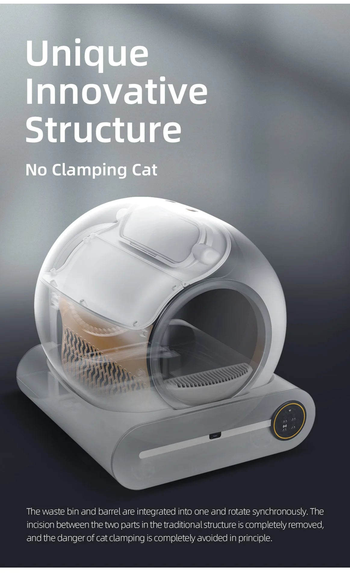 Tonepie 65L Smart Self-Cleaning Litter Box