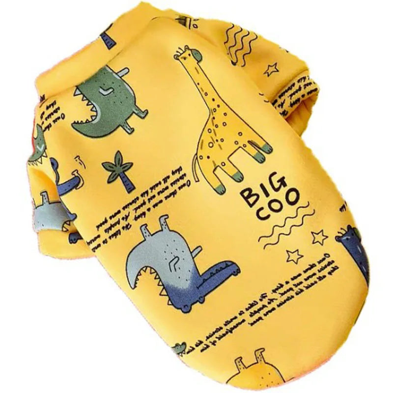 Cartoon Pet Hoodie Sweatshirt for Small Dogs & Cats