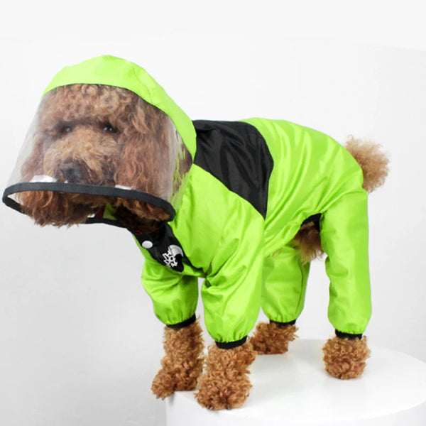Dog Raincoat – The Dog Face Pet Clothes Jumpsuit