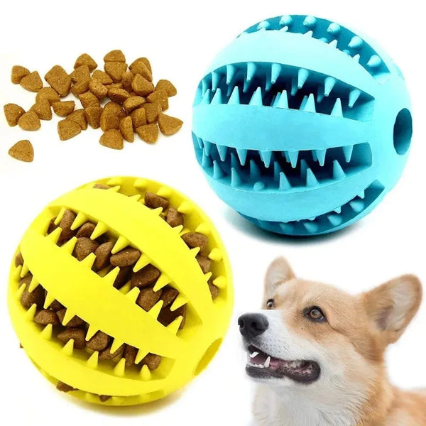 Natural Rubber Dog Chew Toy – Extra-Tough Treat Dispensing Ball (5cm)