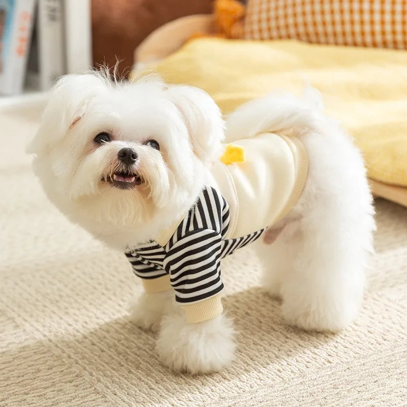 Cute Dog Hoodie with D-Ring – Autumn/Winter