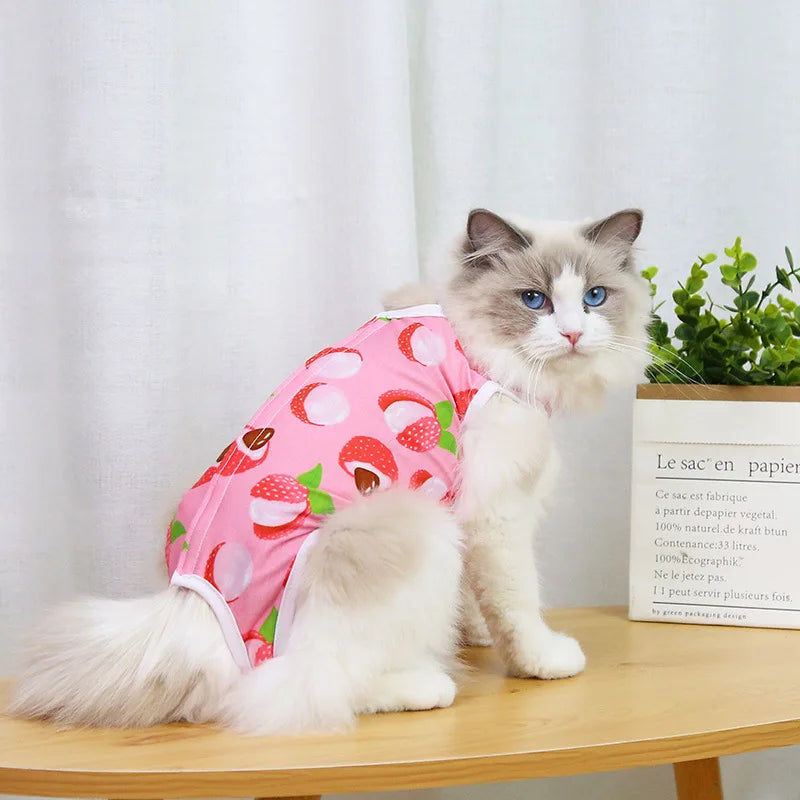 Cat & Dog Surgery Recovery Suit – Anti-Licking Sterilization Clothes
