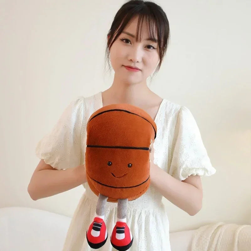 Football & Basketball Plush Toy for Pets