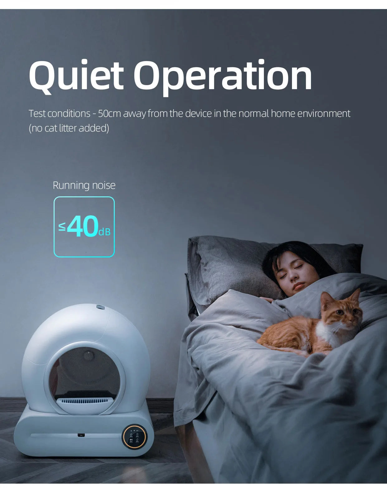 Tonepie 65L Smart Self-Cleaning Litter Box