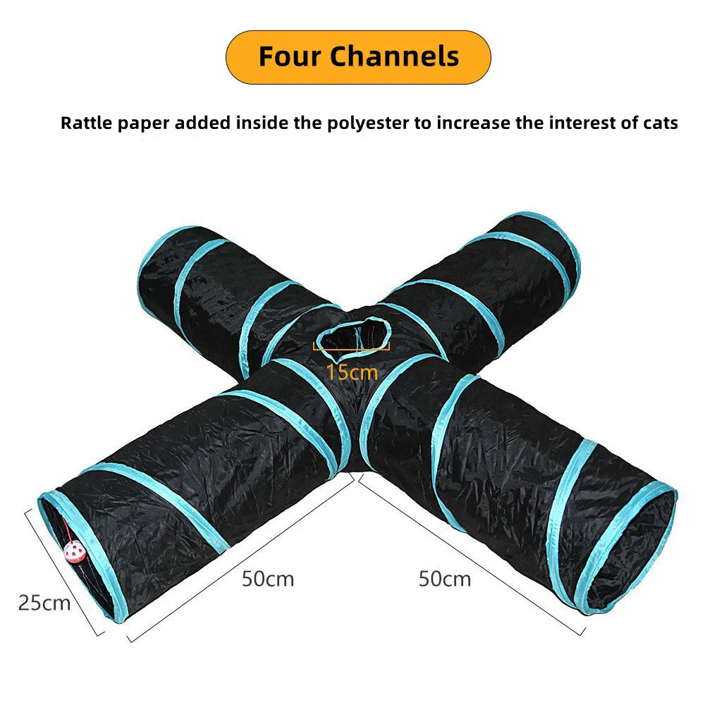 Cat Tunnel – Foldable Pet Play Tube with Breathable Design for Cats