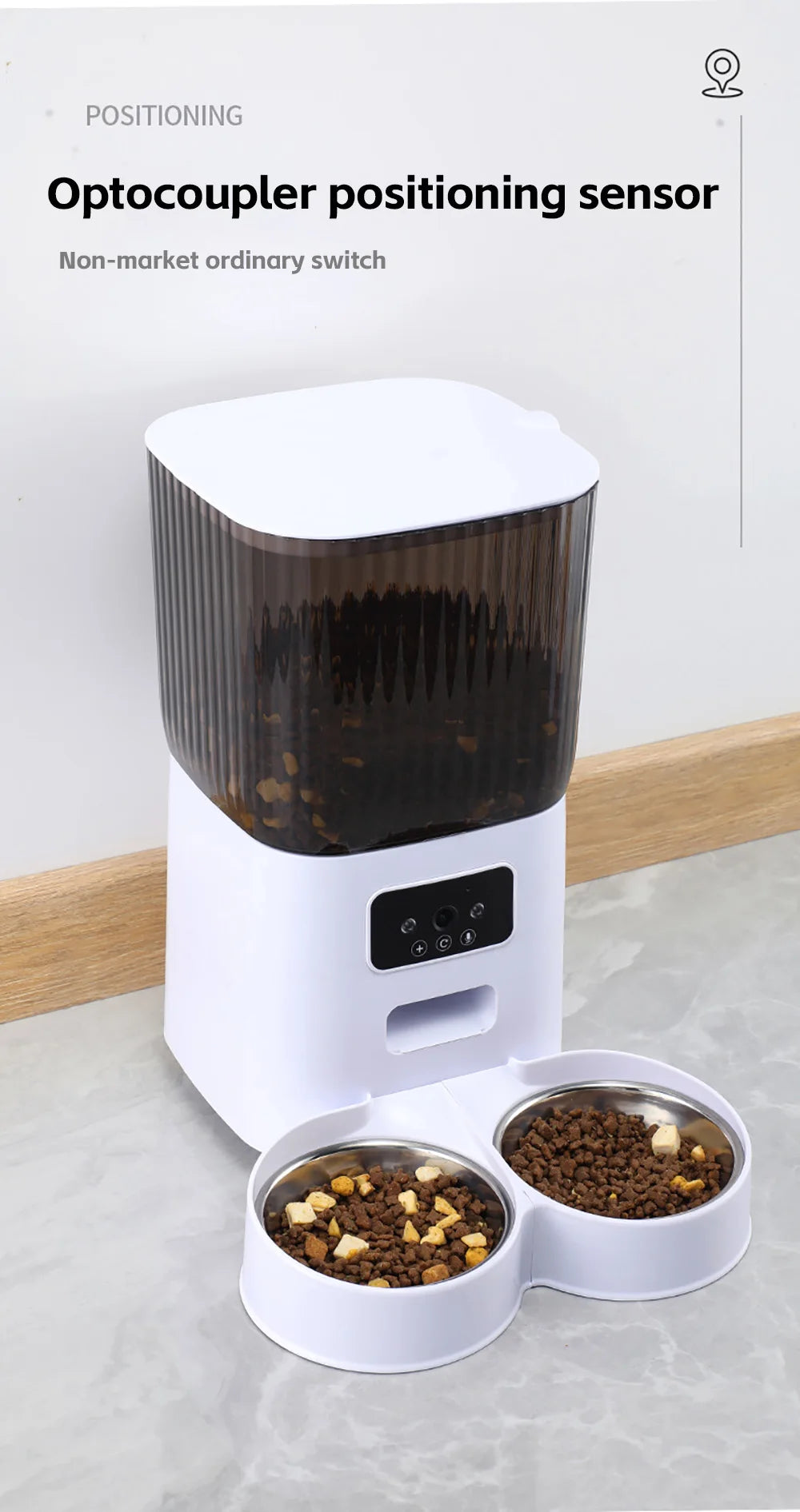 5L Smart Double Bowl Pet Feeder