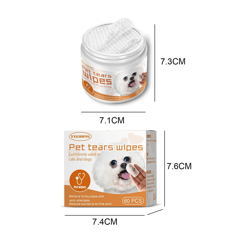 Pet Eye & Ear Wipes (60pcs)