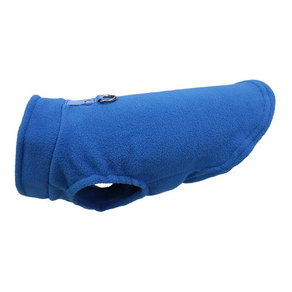 Warm Fleece Dog Jacket with D-Ring