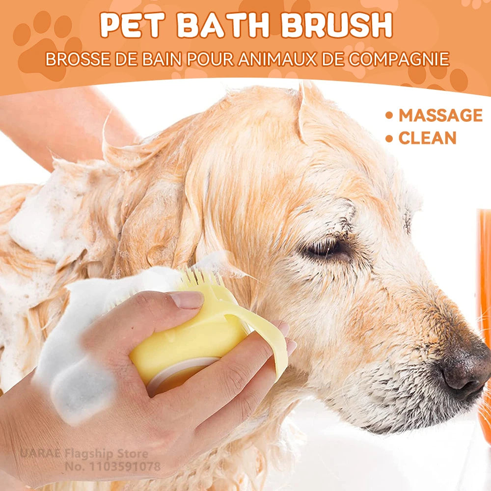 Silicone Dog & Cat Bath Brush